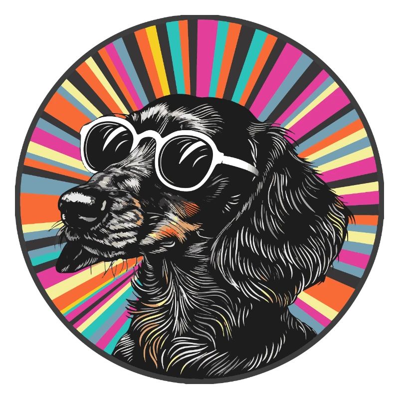 Hund mit Sonnenbrille