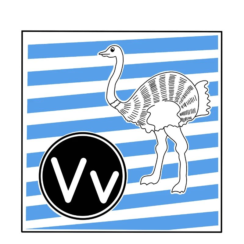 V wie Vogelstrauß