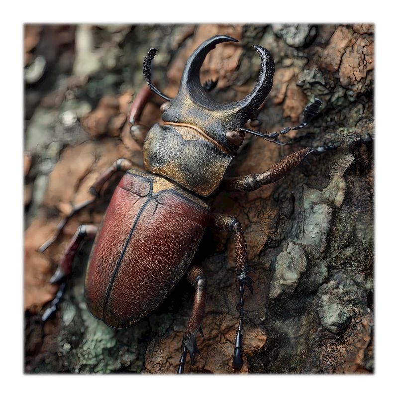 Edler Hirschkäfer – Majestätischer Geweihkäfer