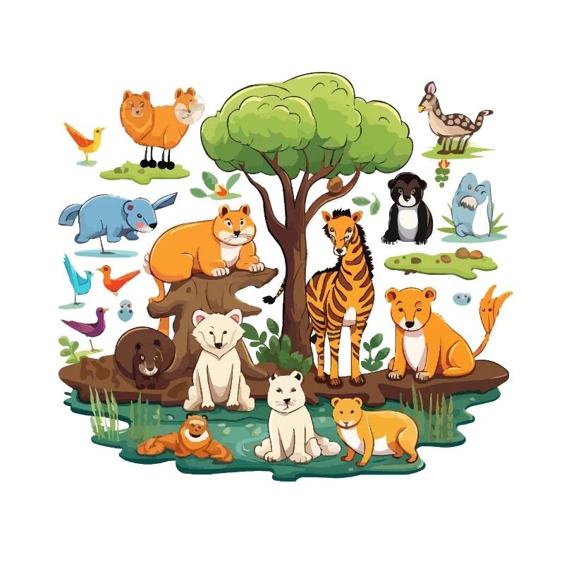 Tierwald Safari Collage