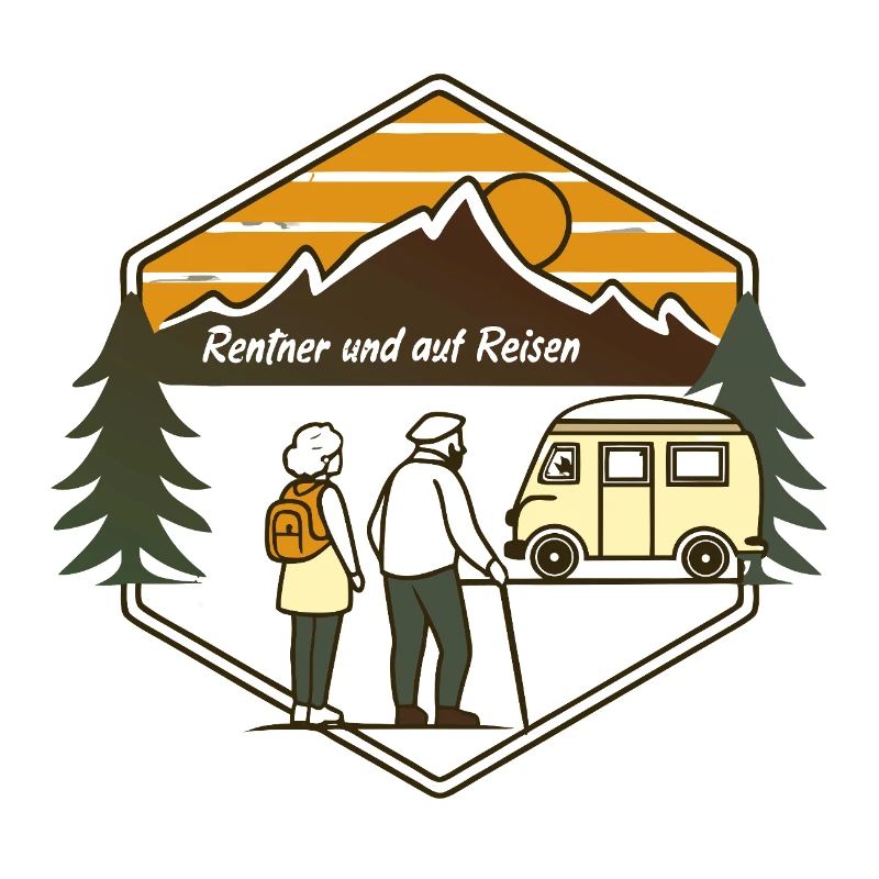 Rentner auf Reisen Berglandschaft
