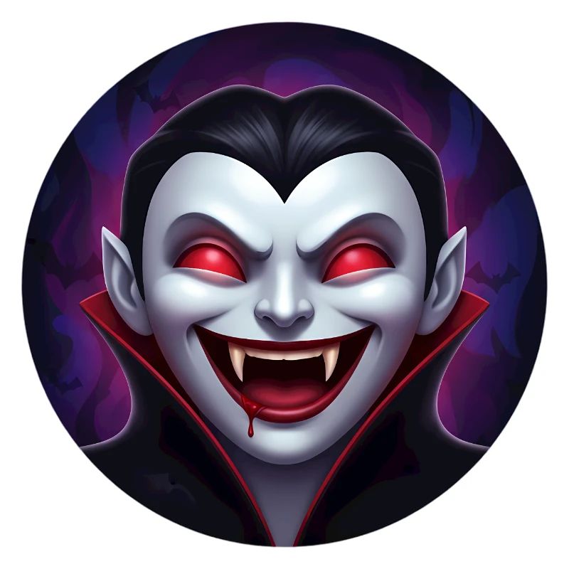 Vampirgrinsen – roter Blick