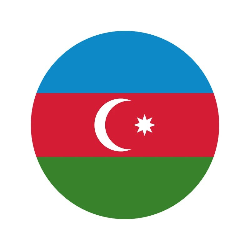 Aserbaidschanische Rundflagge