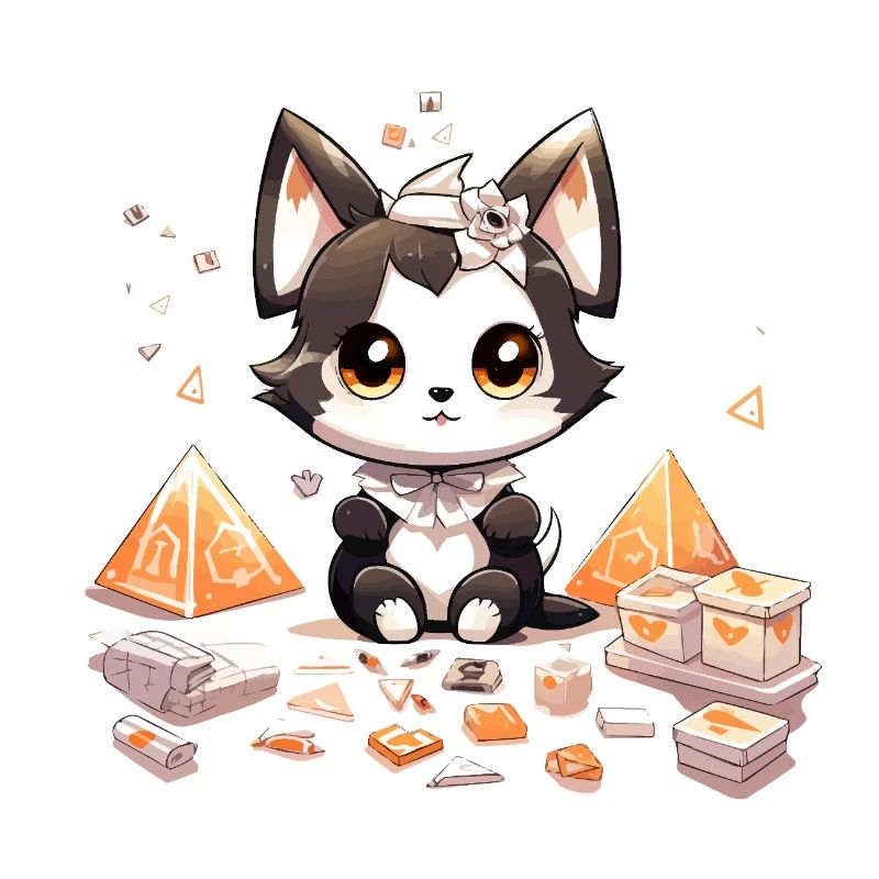 Chibi-Hundewelpe Diamantenschatz