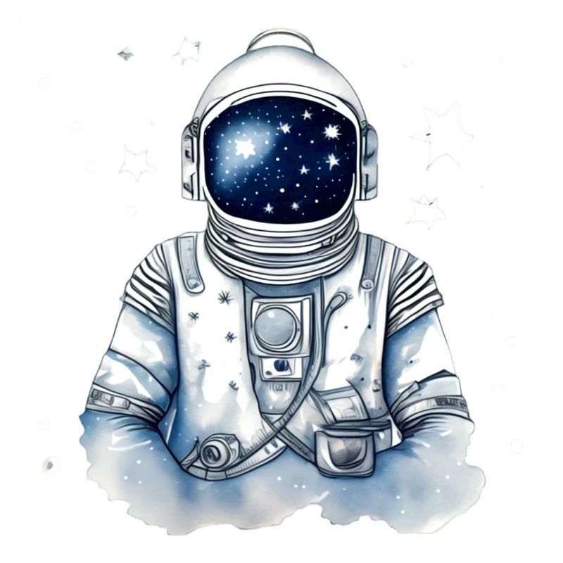 Astronaut im Sternenraum