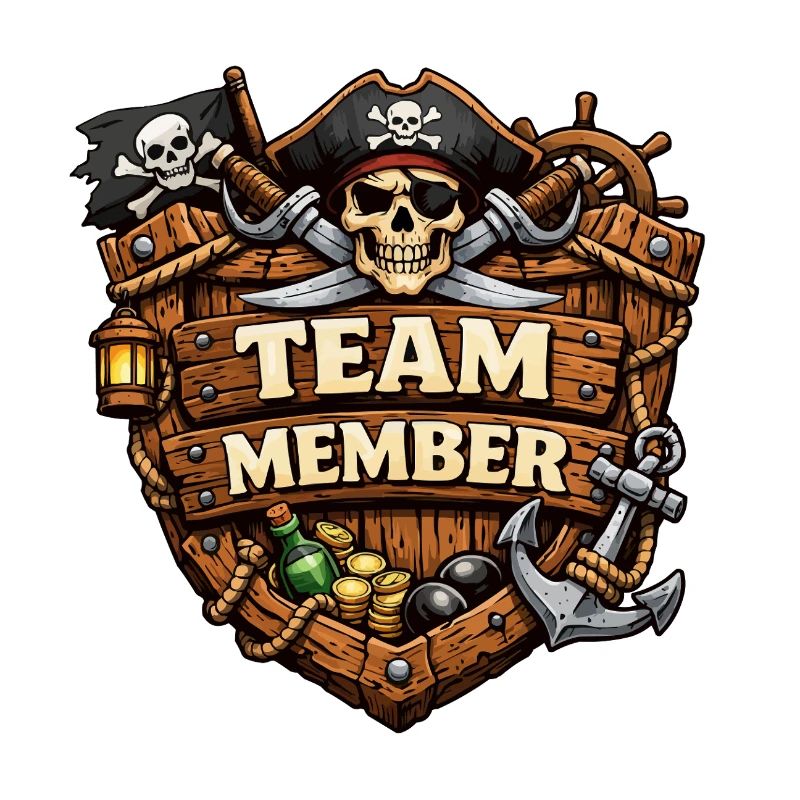 Piraten Teammitglied Wappen