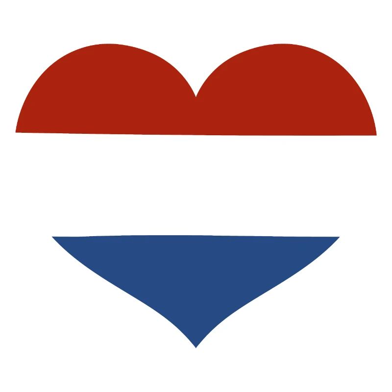 Herz der Niederländischen Flagge