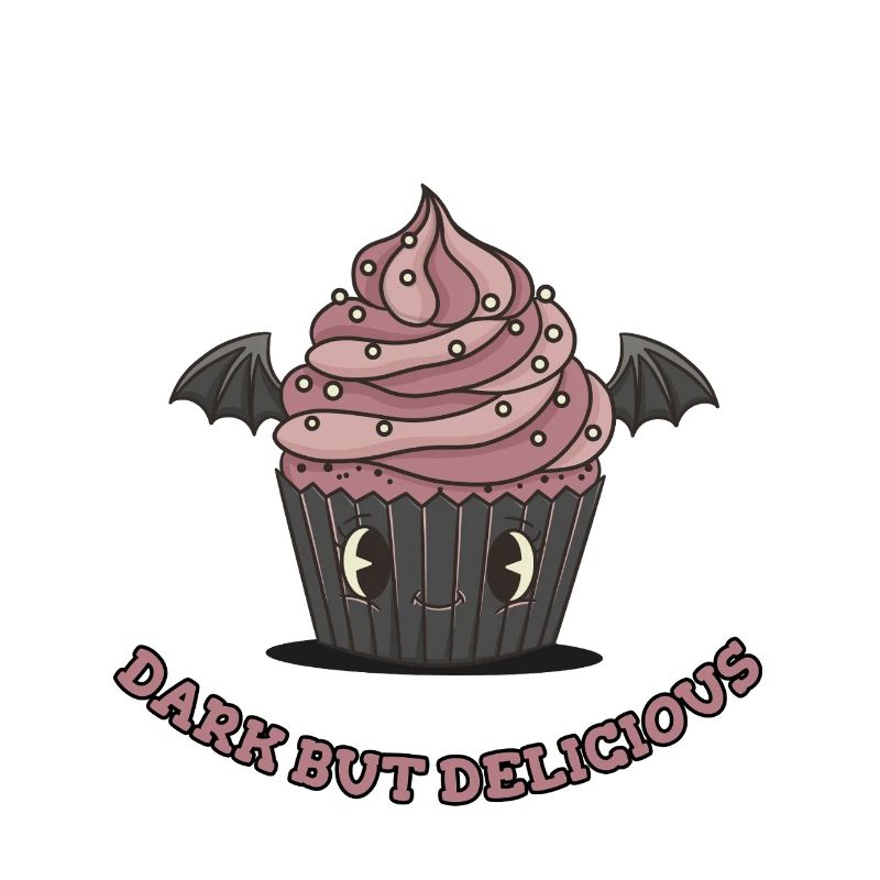 Niedlicher Gothic-Cupcake