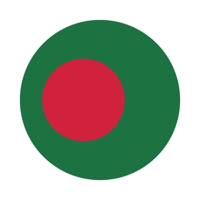 Runde bangladeschische Flagge