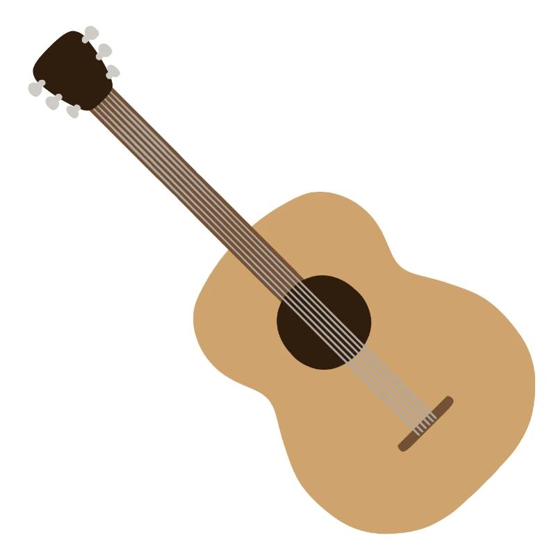 Akustische Gitarrensilhouette