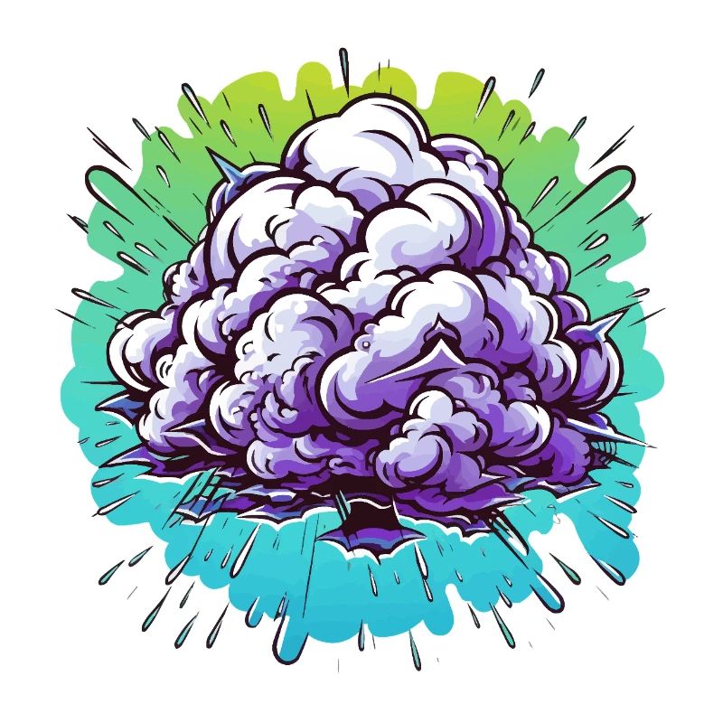 Explosion de la Boule de Brume Violette
