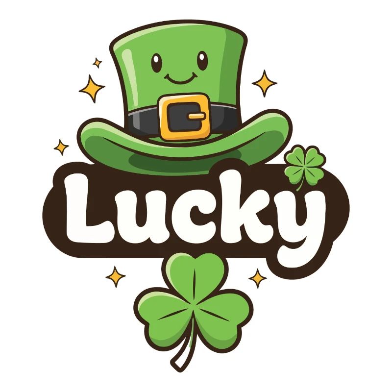Lucky Leprechaun-Hut-Cartoon