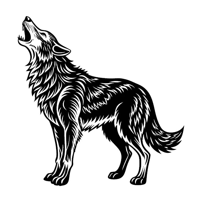 Wolf heult
