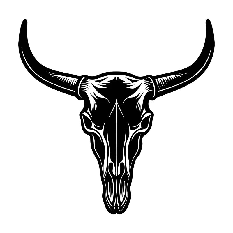 Longhorn-Kopfschädel