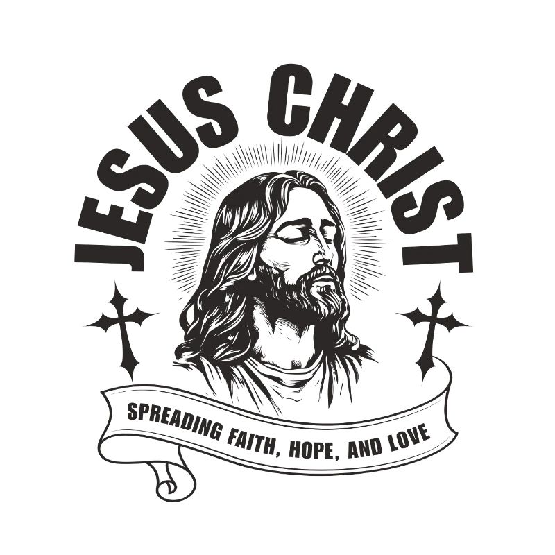 Jesus-Christus-Porträt mit Glaubensband