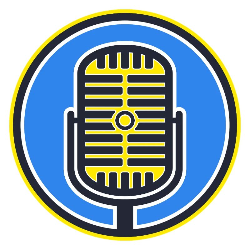 Retro-Mikrofonabzeichen