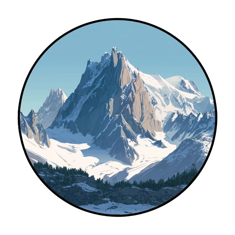 Mont-Blanc-Gipfel, Frankreich