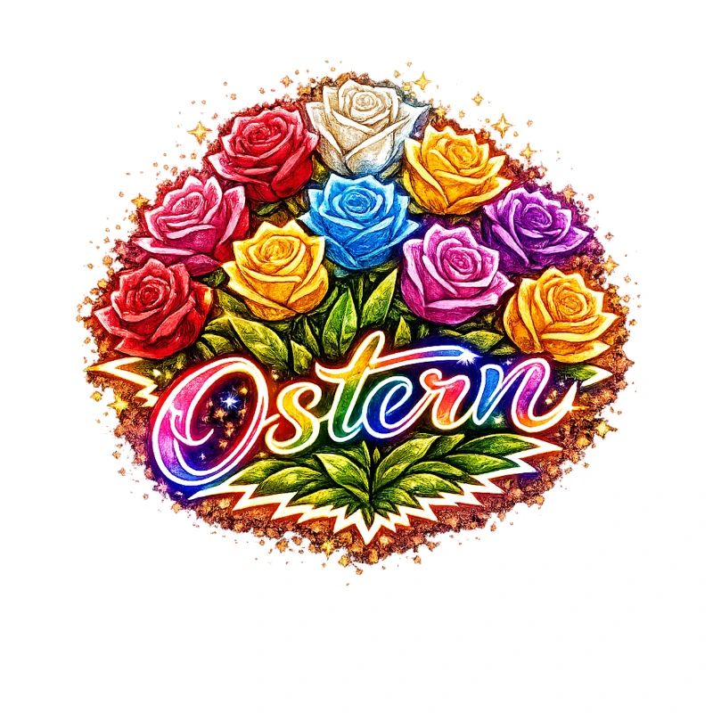 Ostern Neonrosen Blumenmix
