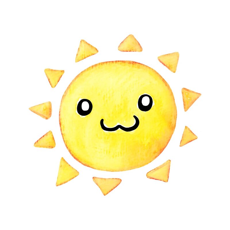 Kleine Kawaii Sonne