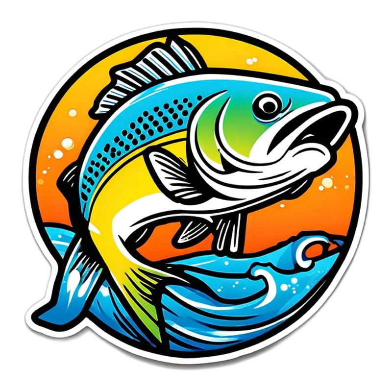 Leuchtender Regenbogenbarsch