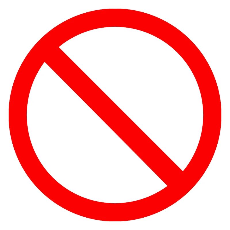 Rotes No-Sign-Icon Drucken