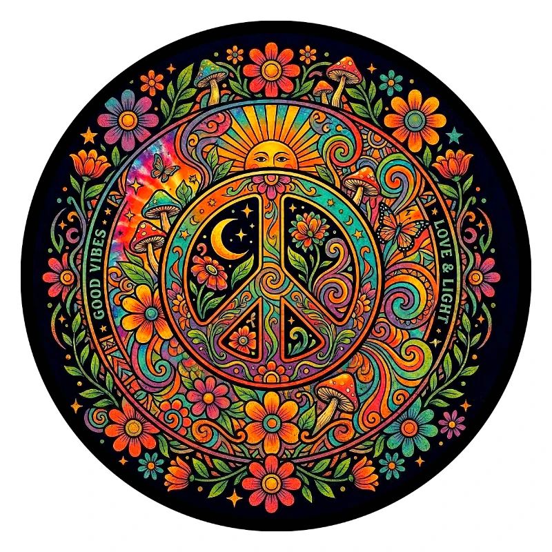 Frieden Liebe Natur Hippie