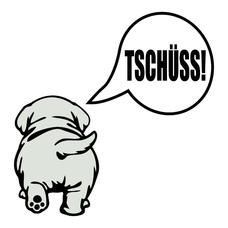 Hunde Abschied Tschüss