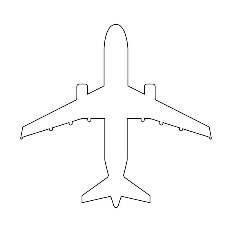 Airplane outline