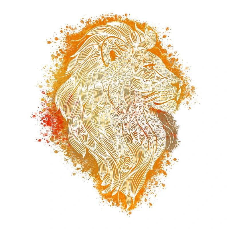 Zentangle-Löwe
