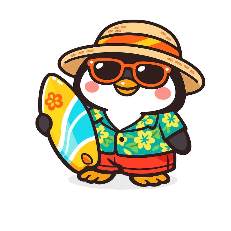Hawaiianischer Pinguin Surf