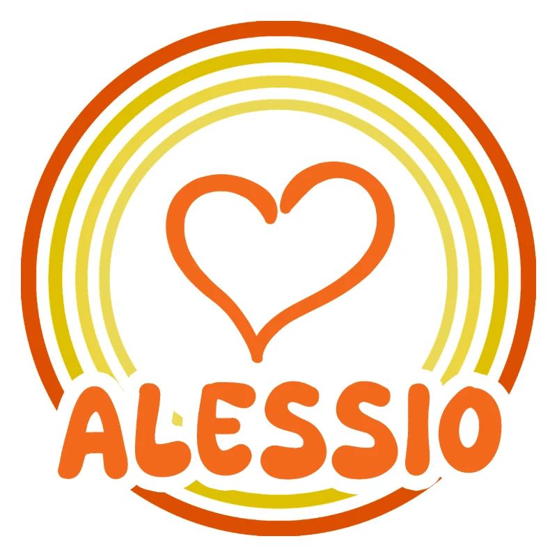 Herz im Regenbogenkreis Alessio