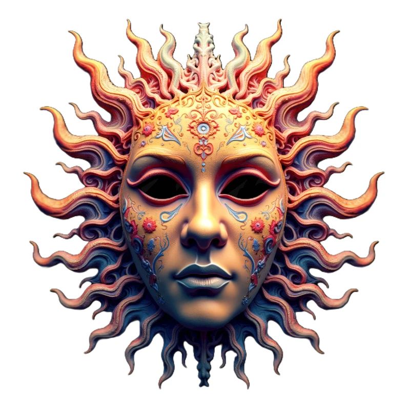 Sonnengöttinnen-Maske