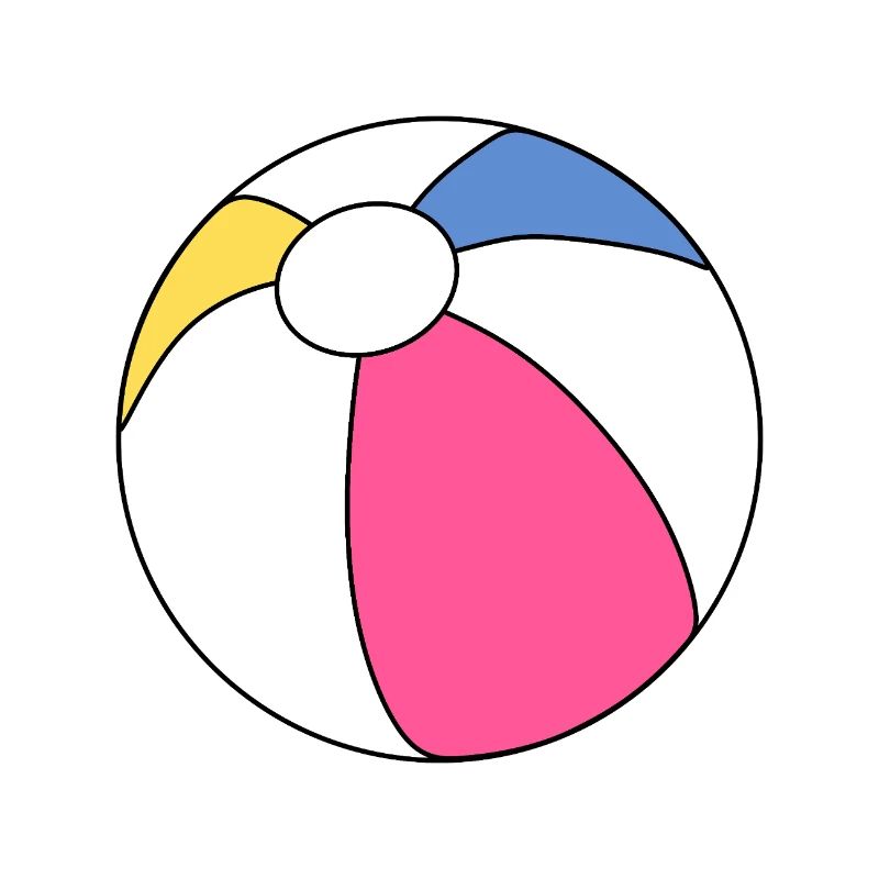 Lebendiger Strandball-Splash