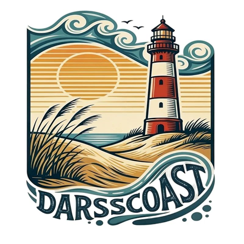 DarsCoast Lighthouse Coastal Wave