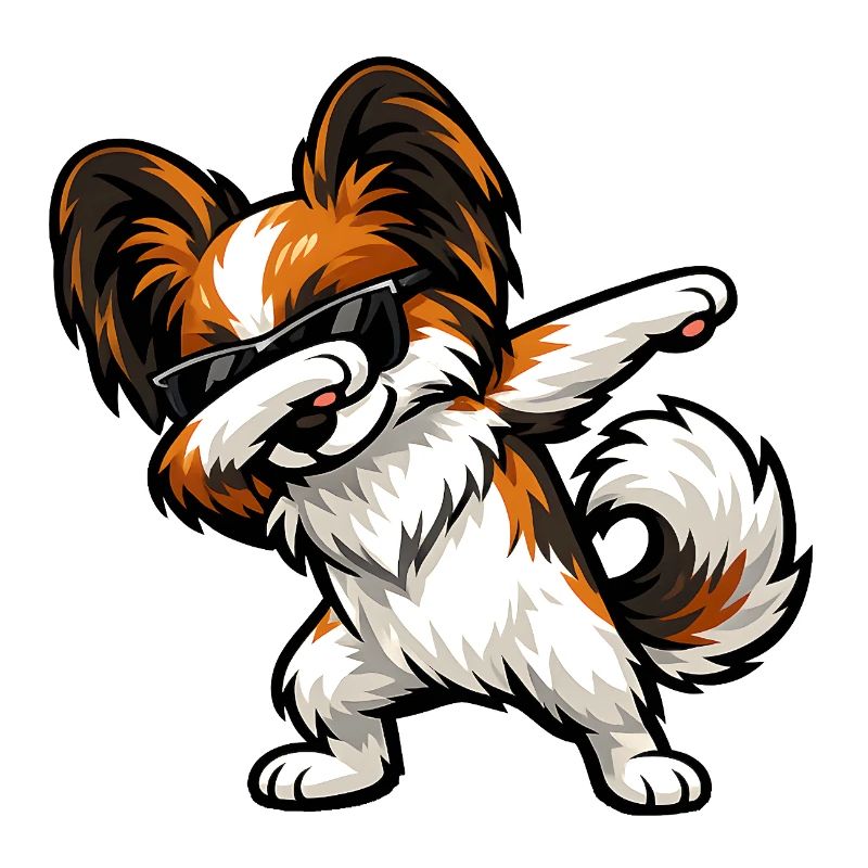 Dabbing Schmetterlingshund
