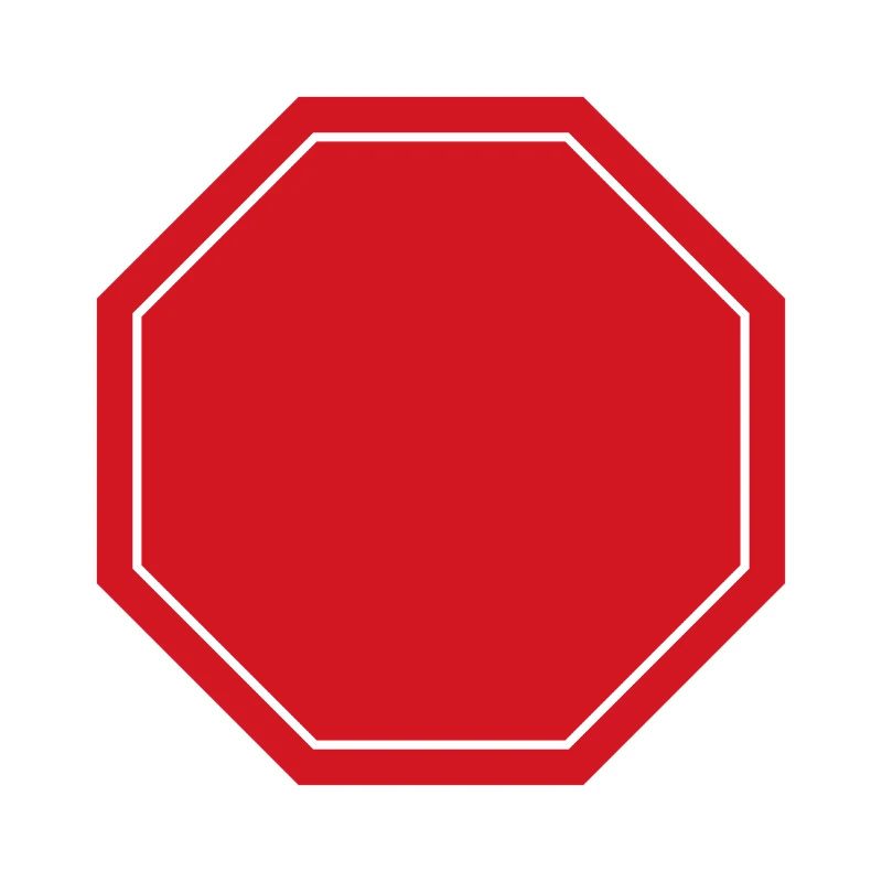 Leeres Stoppschild