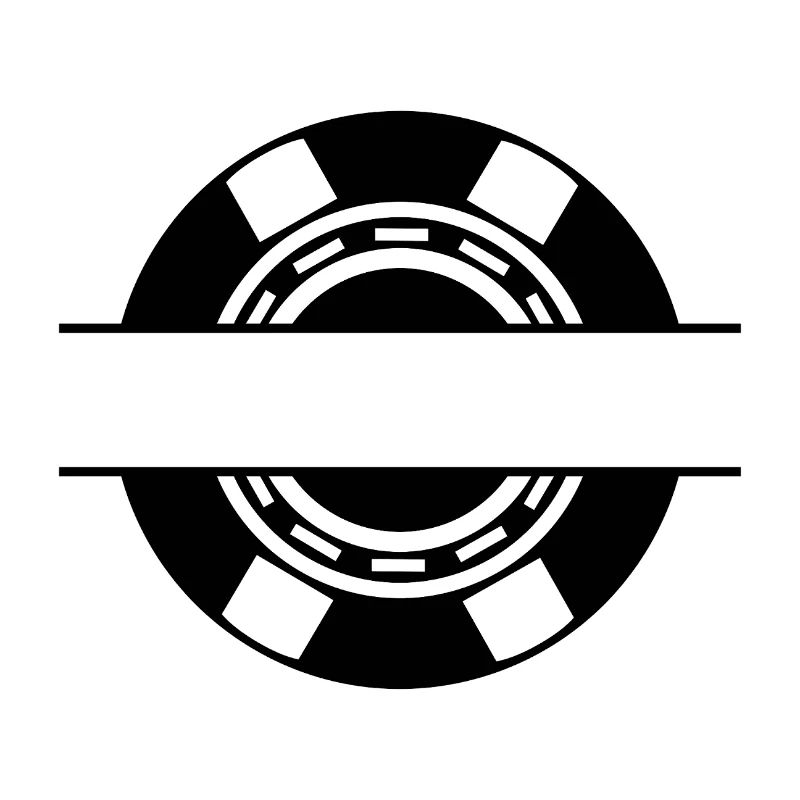 Casino-Münzenmonogramm