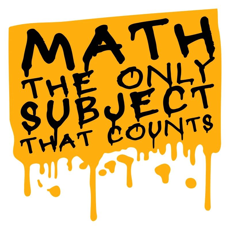Math The Only Subject That Counts Nerd Mathe Logo
