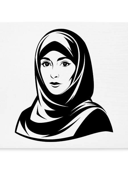 Hijab-Frau