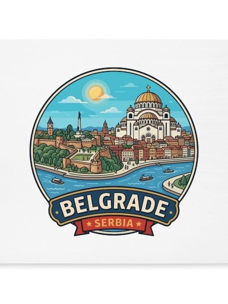 Belgrad, Serbien Kalemegdan-Festungsabzeichen