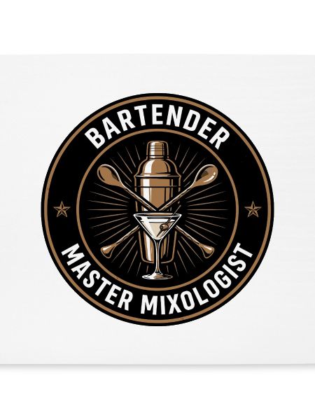 Barkeeper-Meister-Mixologe-Shaker-Abzeichen-Geschenk