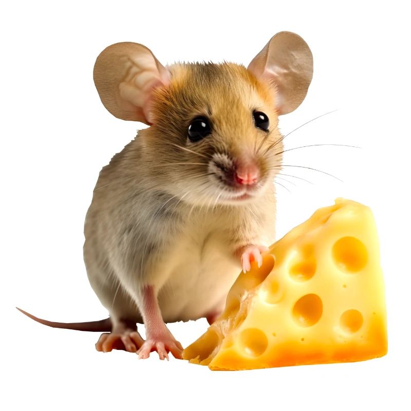 Maus mit Käse