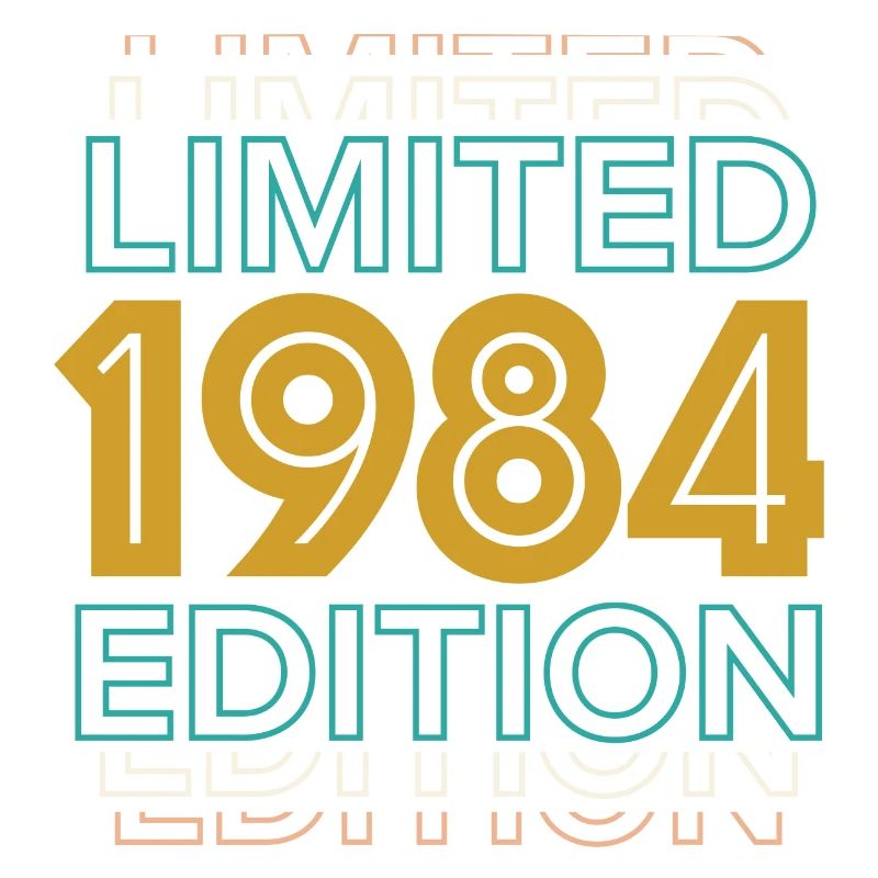 Conception d'anniversaire en édition limitée de 1984