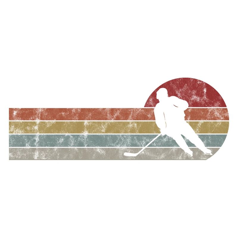 Eishockey im retro oder vintage Style für Kinder