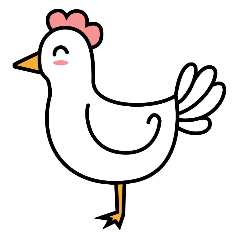 Huhn Comic Tier
