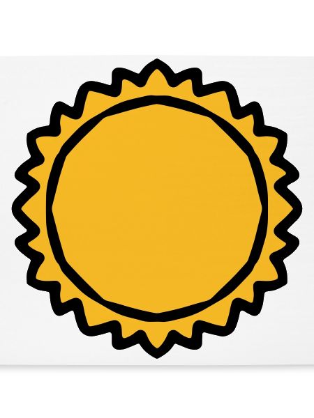 Dicke große Sonne