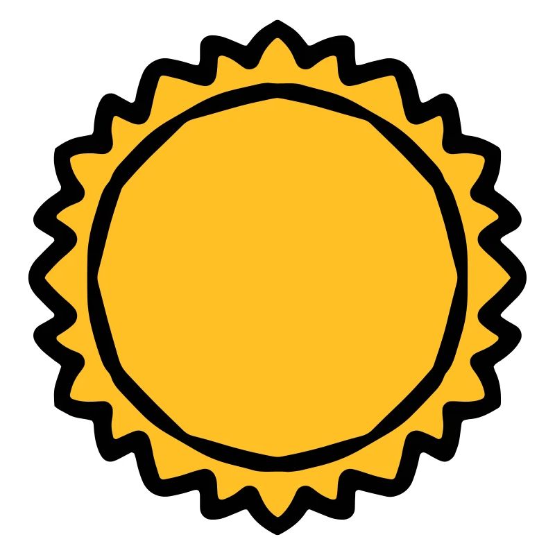 Dicke große Sonne