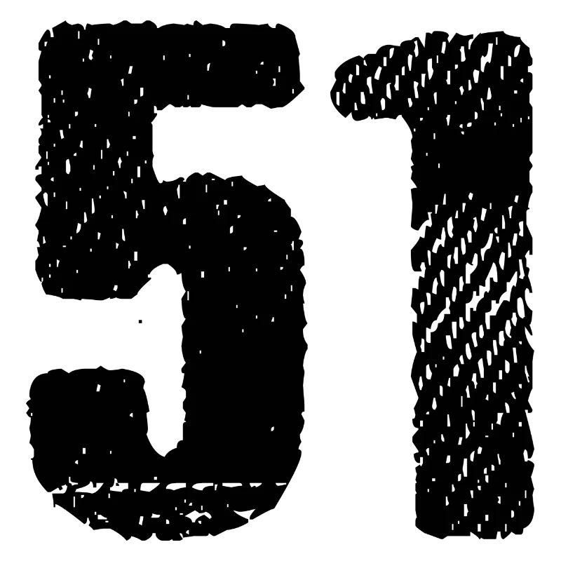 51 Zahl Trikot