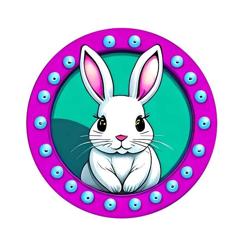 Lapin de Pâques mignon