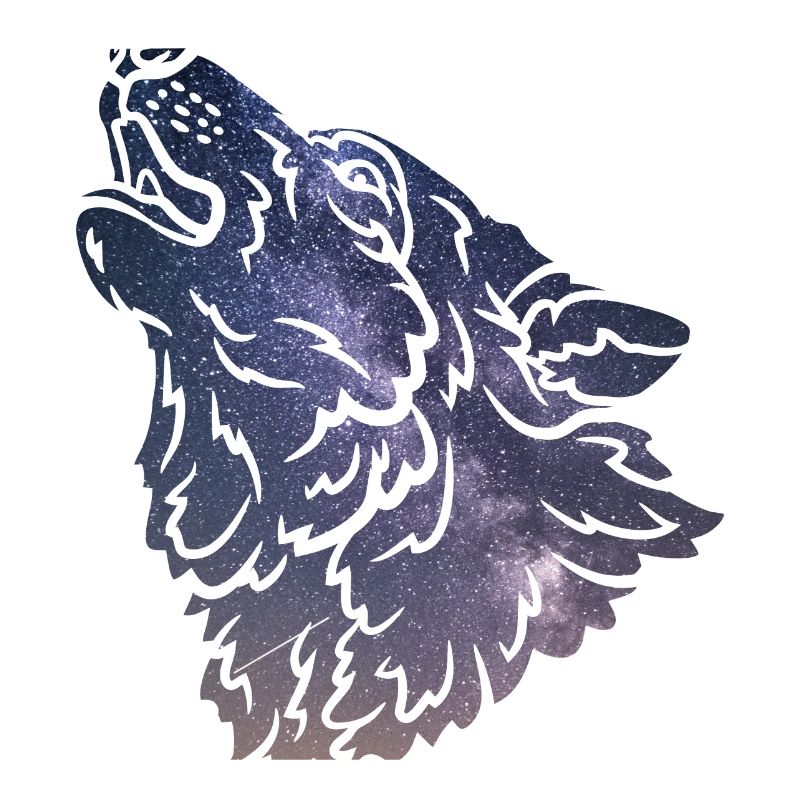 Wolf silhouette Galaxy